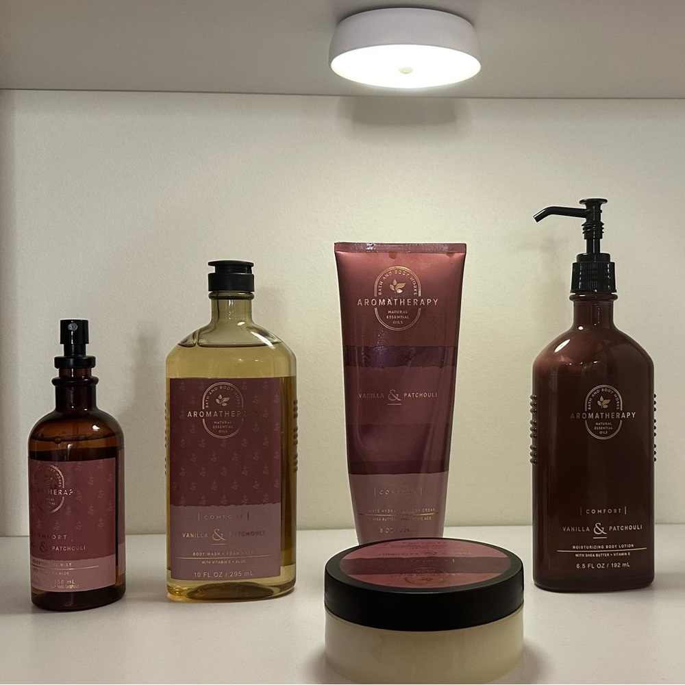 bath and body works vanilla and patchouli bundle